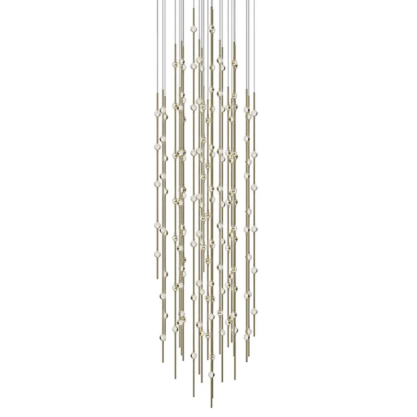 Constellation 156 Light 25" Wide LED Abstract Multi Light Pendant with Clear Acrylic Shades