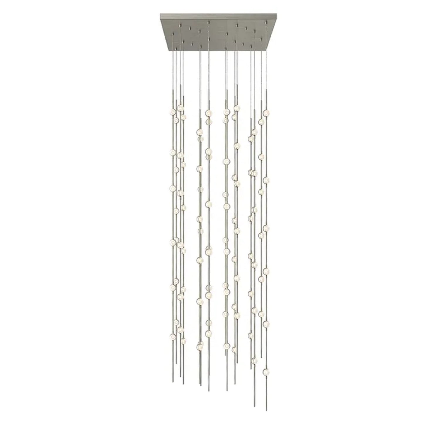 Constellation 96 Light 24" Wide LED Abstract Multi Light Pendant with Clear Acrylic Shades