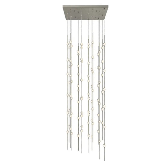 Constellation 96 Light 24" Wide LED Abstract Multi Light Pendant with Clear Acrylic Shades