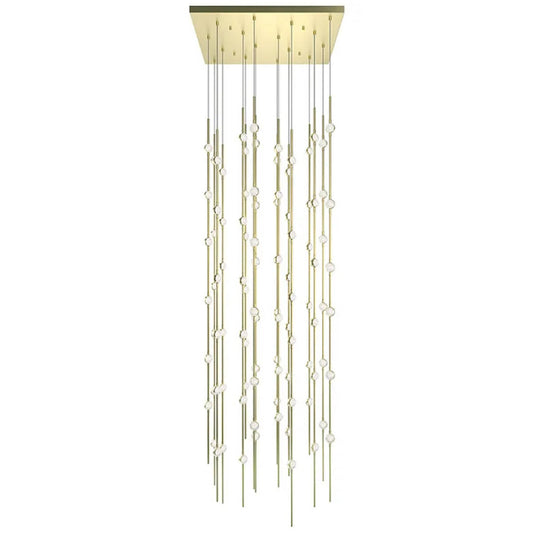 Constellation 96 Light 24" Wide LED Abstract Multi Light Pendant with Clear Acrylic Shades