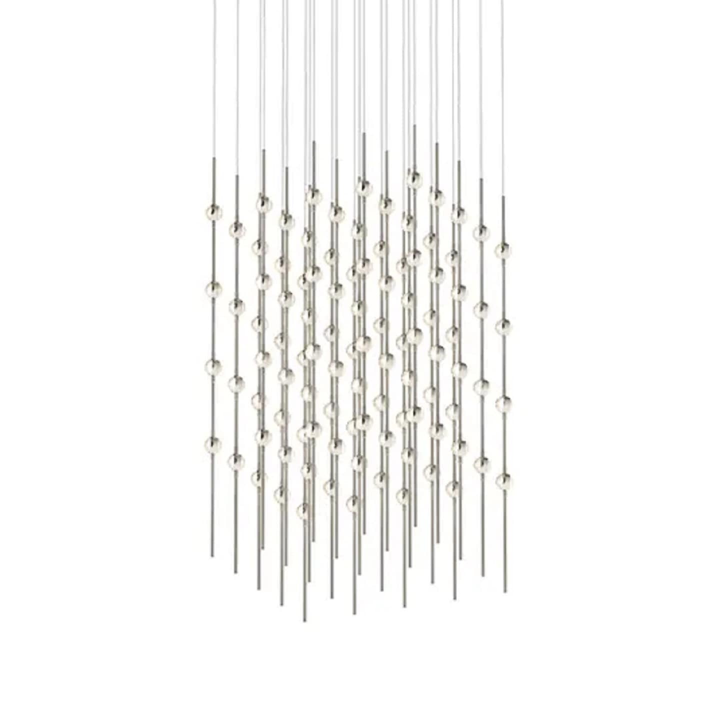 Constellation 100 Light 21" Wide LED Abstract Multi Light Pendant with Clear Acrylic Shades