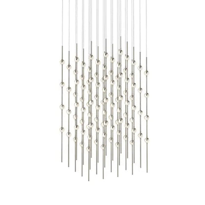 Constellation 100 Light 21" Wide LED Abstract Multi Light Pendant with Clear Acrylic Shades
