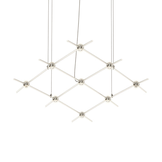 Constellation 9 Light 67" Wide LED Chandelier with Faceted Acrylic Shades