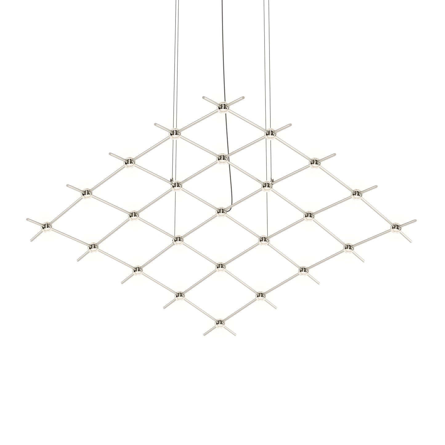 Constellation 25 Light 122" Wide LED Chandelier with Faceted Acrylic Shades