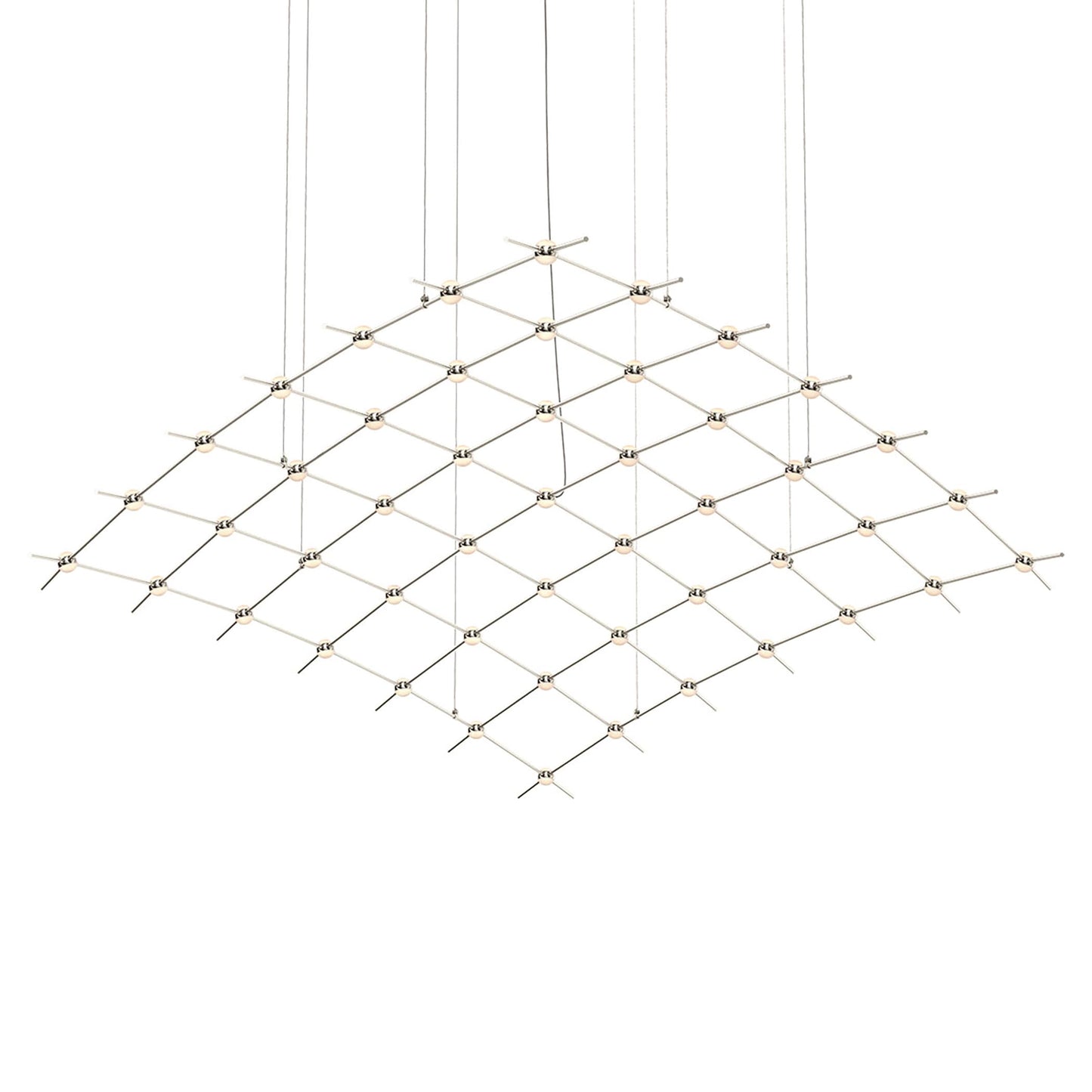 Constellation 49 Light 177" Wide LED Abstract Chandelier with Optical Acrylic Shades