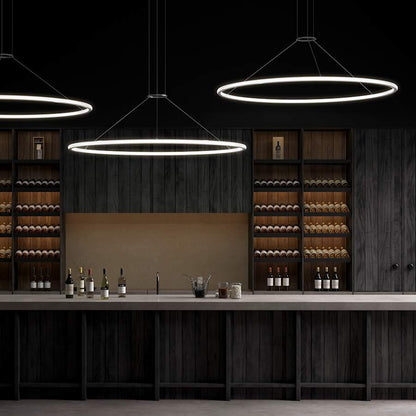 Sonneman Luna 38" Wide LED Ring Chandelier - 2700K