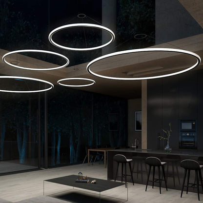 Sonneman Luna 38" Wide LED Ring Chandelier - 2700K
