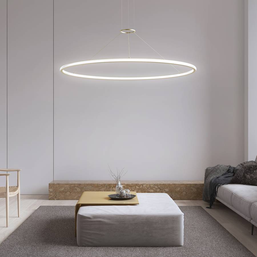Sonneman Luna 50" Wide LED Ring Chandelier - 2700K