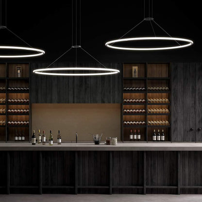 Sonneman Luna 62" Wide LED Ring Chandelier - 2700K
