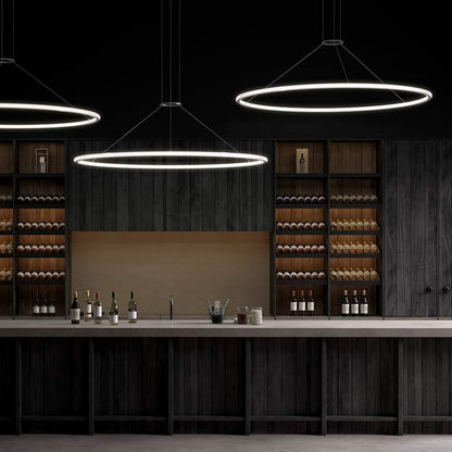 Sonneman Luna 62" Wide LED Ring Chandelier - 3500K
