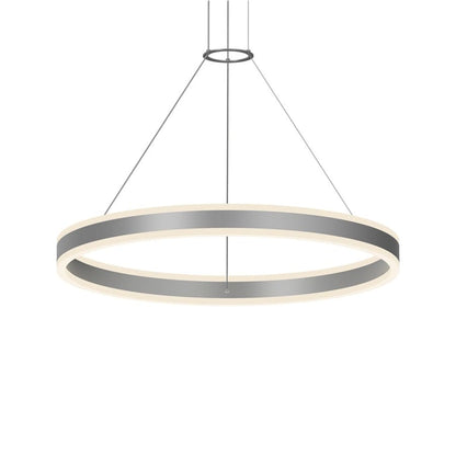 Sonneman Double Corona 32" Wide Integrated LED Ring Chandelier with Acrylic Shades