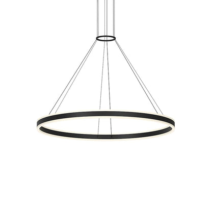 Sonneman Double Corona 48" Wide Integrated LED Ring Chandelier with Acrylic Shades