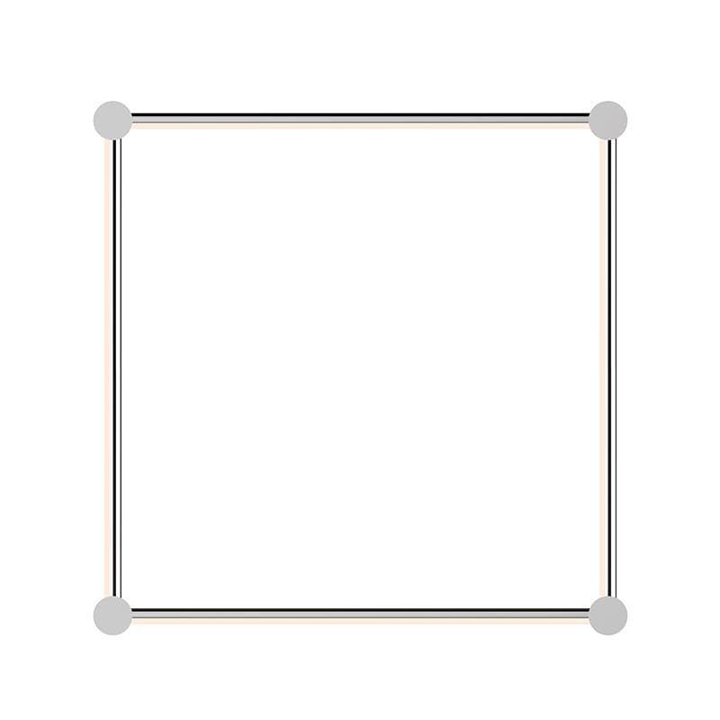 Purolinear 360 24" Square LED Wall Bar