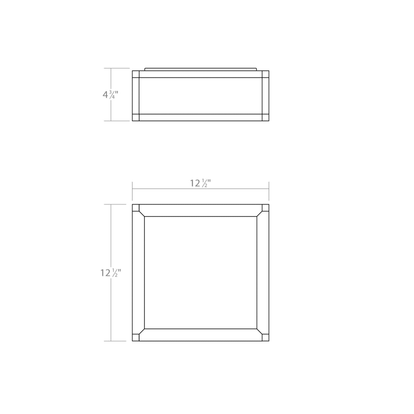 Cubix 1 Light Short LED Surface Mount