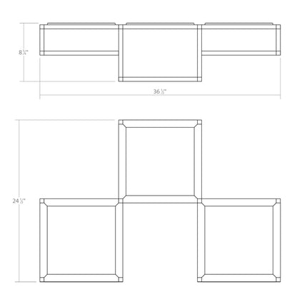 Cubix 3 Light LED Surface Mount