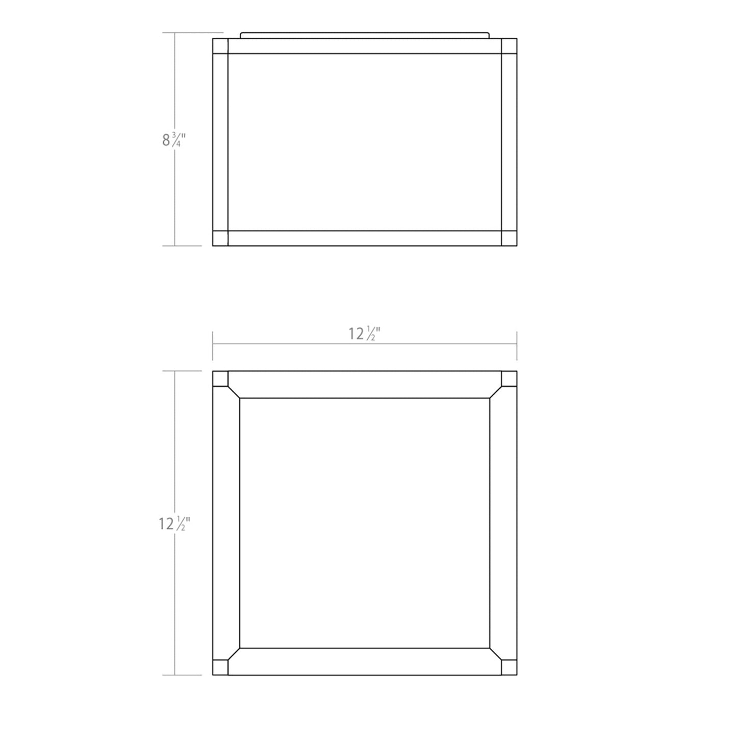 Cubix 1 Light Medium LED Surface Mount