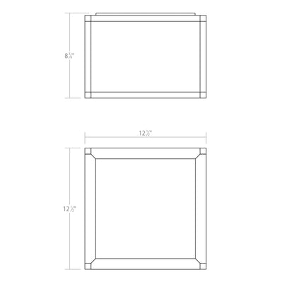 Cubix 1 Light Medium LED Surface Mount