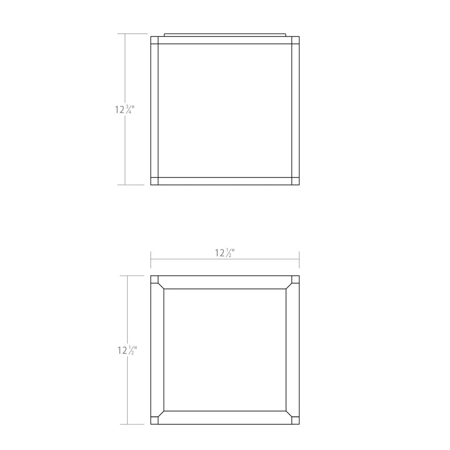 Cubix 1 Light Tall LED Surface Mount