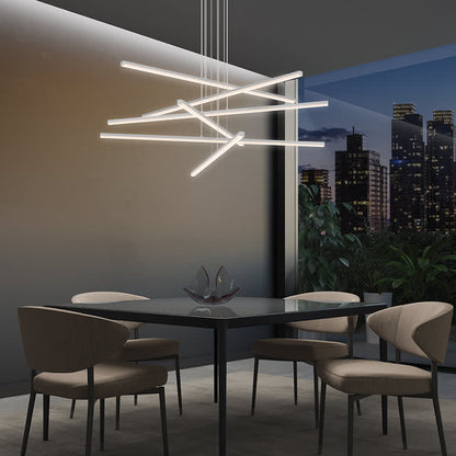 Stix 40" Wide 3 Arm LED Chandelier