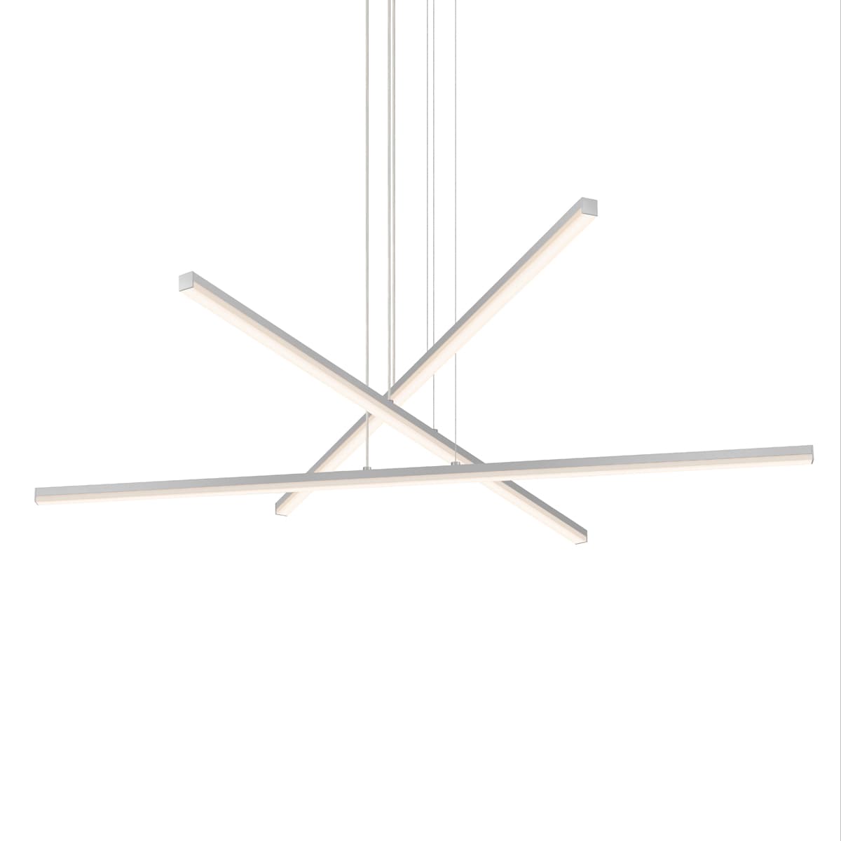 Stix 40" Wide 3 Arm LED Chandelier