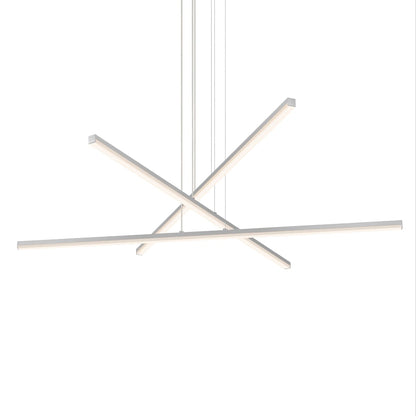 Stix 40" Wide 3 Arm LED Chandelier