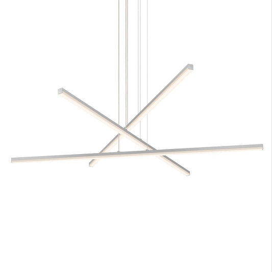 Stix 40" Wide 3 Arm LED Chandelier