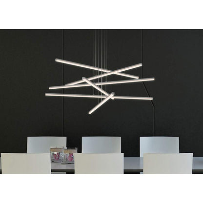 Sonneman Stix 40" Wide Chandelier