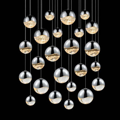 Grapes 24 Light 27" Wide LED Suspension Multi Light Pendant