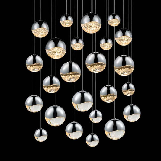 Grapes 24 Light 27" Wide LED Suspension Multi Light Pendant