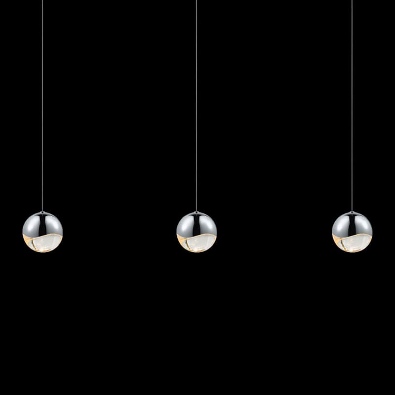 Grapes 3 Light 38" Wide LED Suspension Linear Pendant