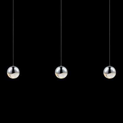 Grapes 3 Light 38" Wide LED Suspension Linear Pendant