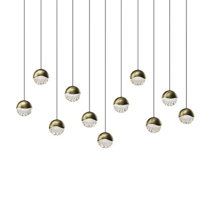 Sonneman Grapes 11 Light 37" Wide LED Suspension Linear Pendant