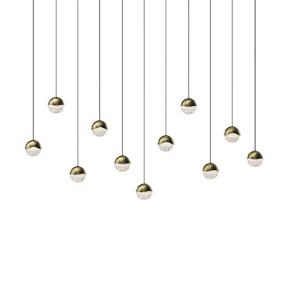 Sonneman Grapes 11 Light 37" Wide LED Suspension Linear Pendant