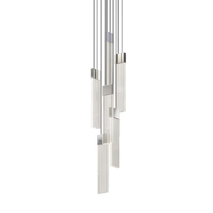V Panels 7" Wide Suspension Multi Light Pendant
