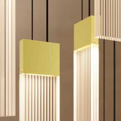 V Panels 7" Wide Suspension Multi Light Pendant