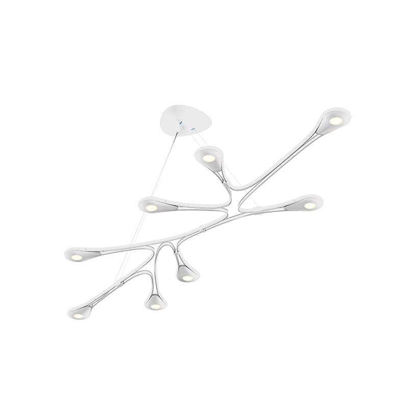 Abstraction 8 Light 54" Wide LED Abstract Linear Pendant
