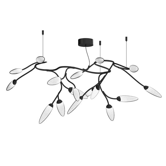 Vines 17 Light 55" Wide LED Semi-Flush Ceiling Fixture - 277