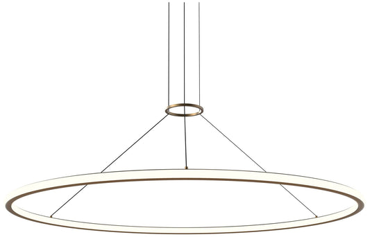 Sonneman Luna 61 1/2"W Painted Brass Round LED Pendant Light