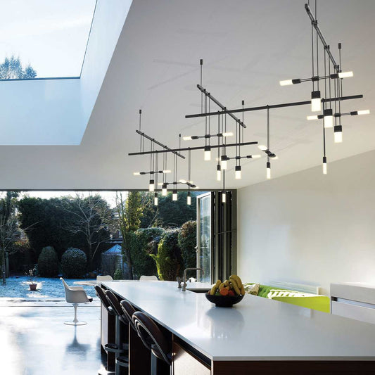 Suspenders LED 5-Bar Zig Zag Multi Light Pendant