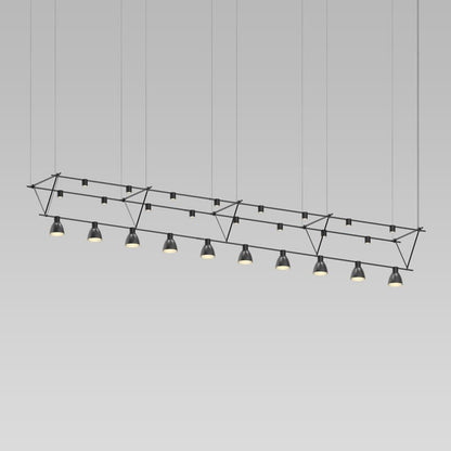 Suspenders 10 Light 170" Wide LED Linear Chandelier