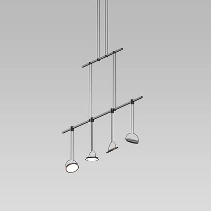 Suspenders 4 Light 37" Wide LED Linear Chandelier
