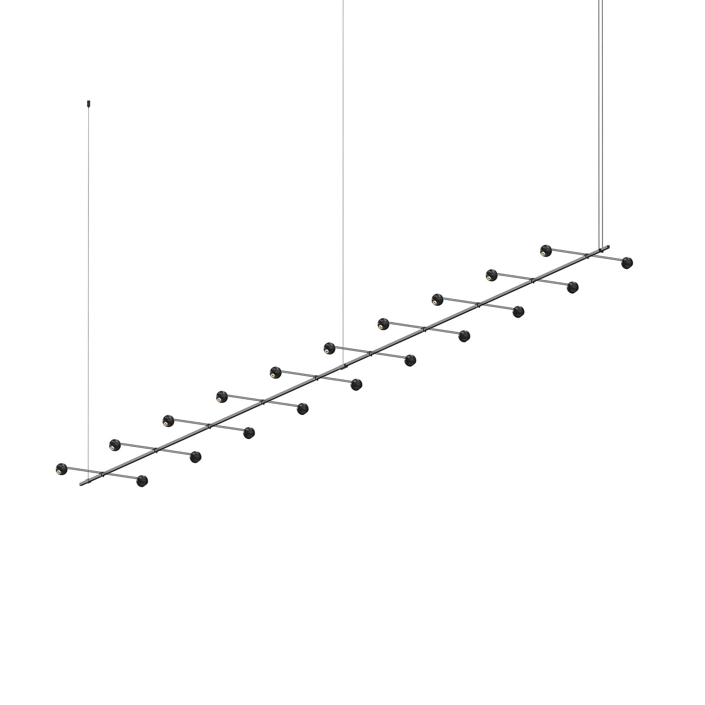 Suspenders 20 Light 193" Wide LED Linear Chandelier