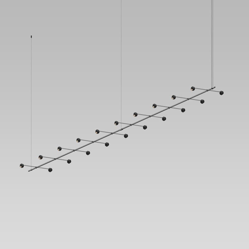 Suspenders 20 Light 193" Wide LED Linear Chandelier