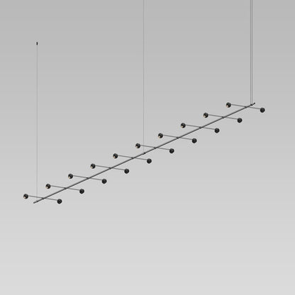 Suspenders 20 Light 193" Wide LED Linear Chandelier
