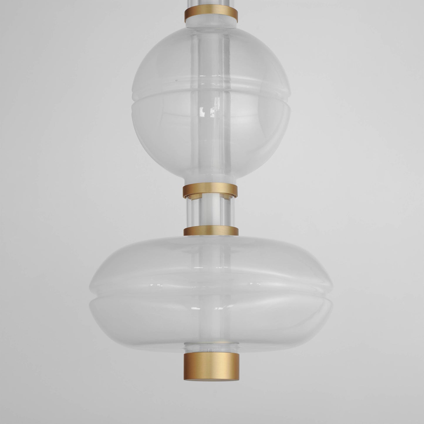 Gusto 12" Wide LED Semi-Flush Ceiling Fixture with Hand-Blown Glass Shades