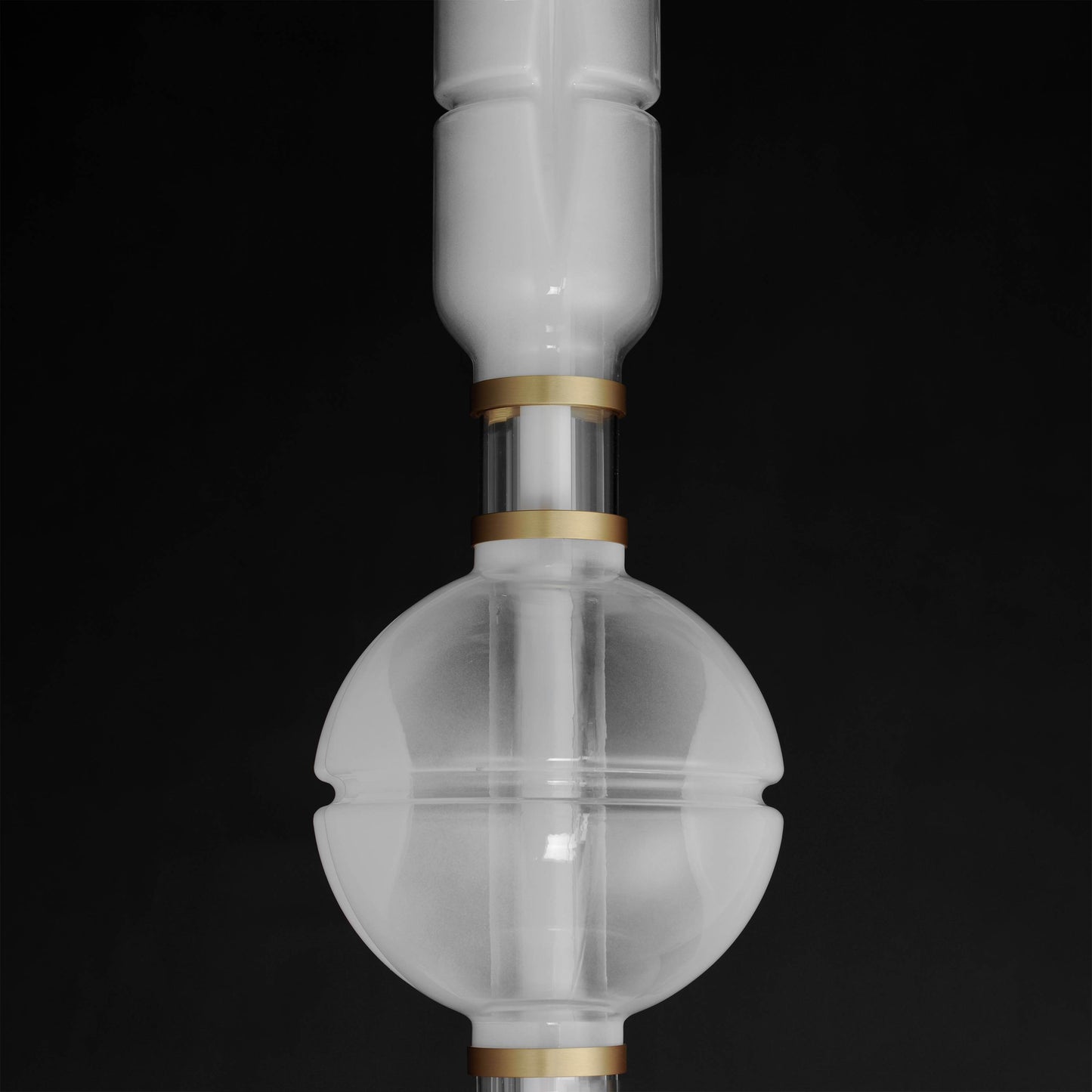 Gusto 12" Wide LED Semi-Flush Ceiling Fixture with Hand-Blown Glass Shades