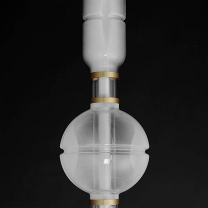 Gusto 12" Wide LED Semi-Flush Ceiling Fixture with Hand-Blown Glass Shades