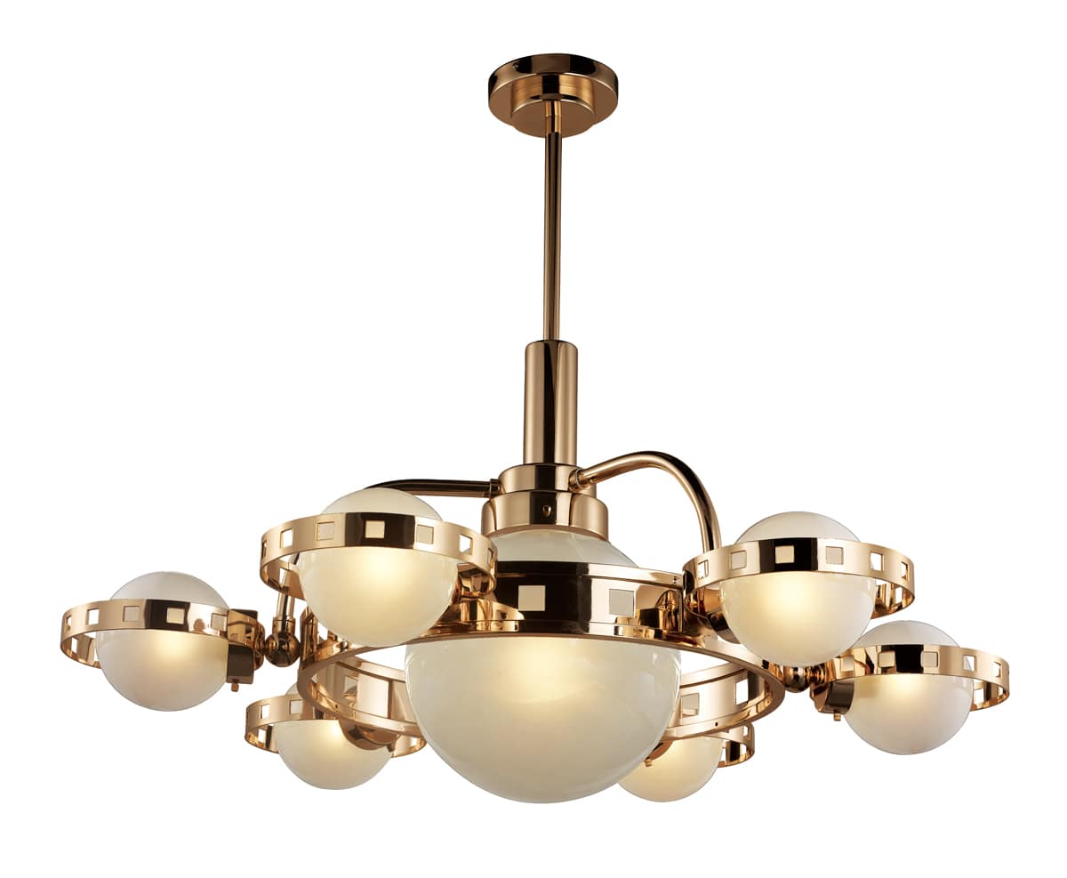 Olympus 7 Light 39-1/2" Wide Chandelier with Opal Glass Shades