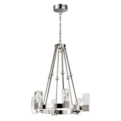 Studio M Empire 12 Light 26-1/2" Wide Integrated LED Chandelier with Faceted Crystal Shades