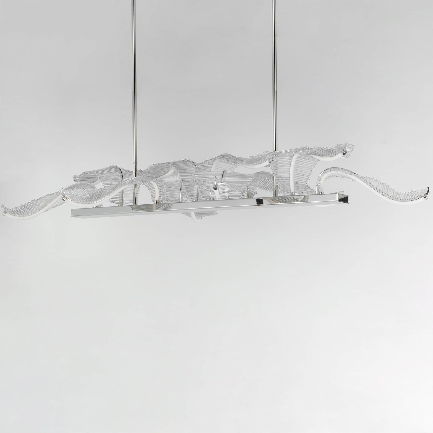 Lillet 61" Wide LED Crystal Abstract Chandelier with Beveled Crystal Shades